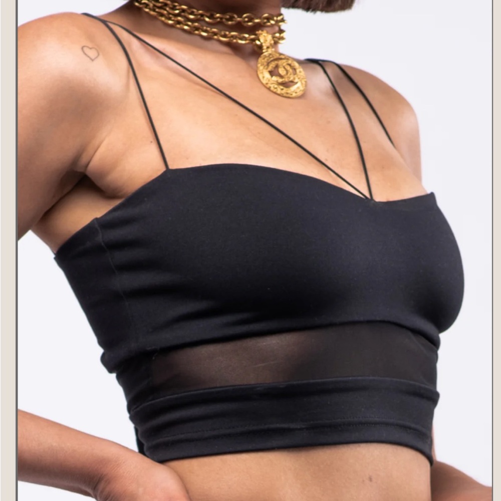 By Egreis Black Strappy Women's Top (like Joah Brown)